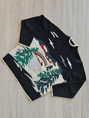 Tabi Holiday Collection Ugly Christmas Winter Pullover Sweater, Med